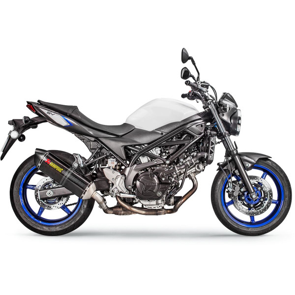 AKRAPOVIC - AUSPUFF CF SV650 16-18