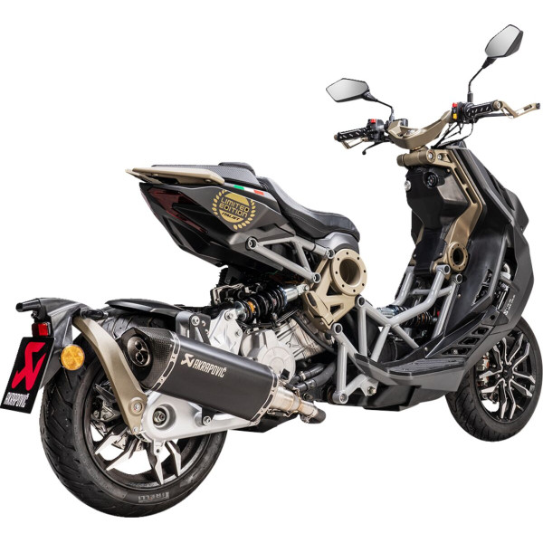 AKRAPOVIC - MUFFLER SS/CF BLK ITAL