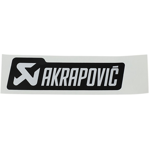 AKRAPOVIC - STICKER MONO AL BLK