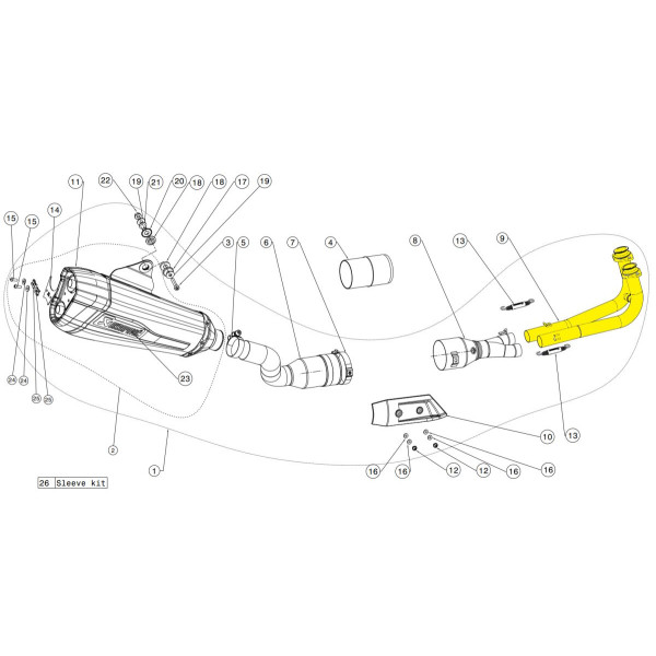 AKRAPOVIC - HEADER SET SS