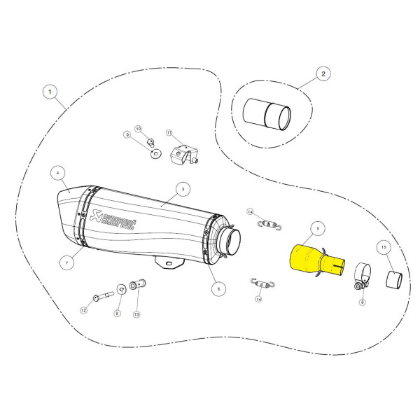 AKRAPOVIC - LINK PIPE SS