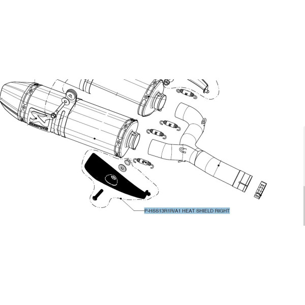 AKRAPOVIC - SCHERMO TERMICO CF