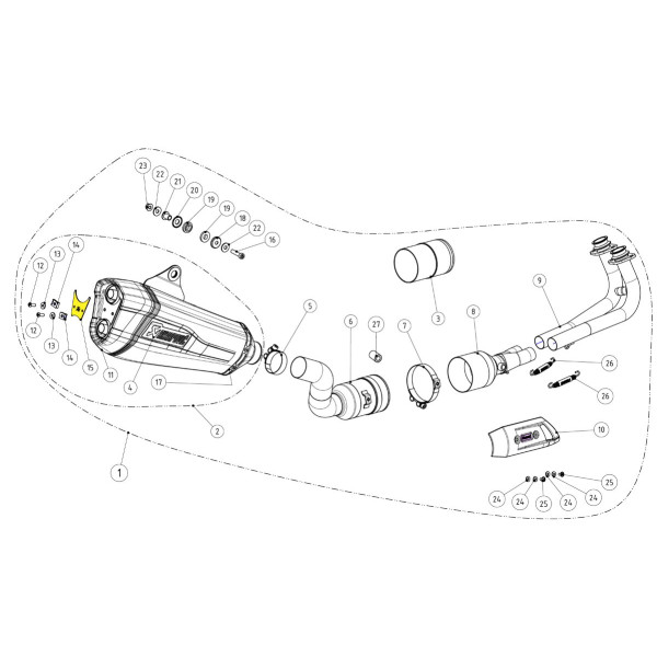 AKRAPOVIC - BRACKET