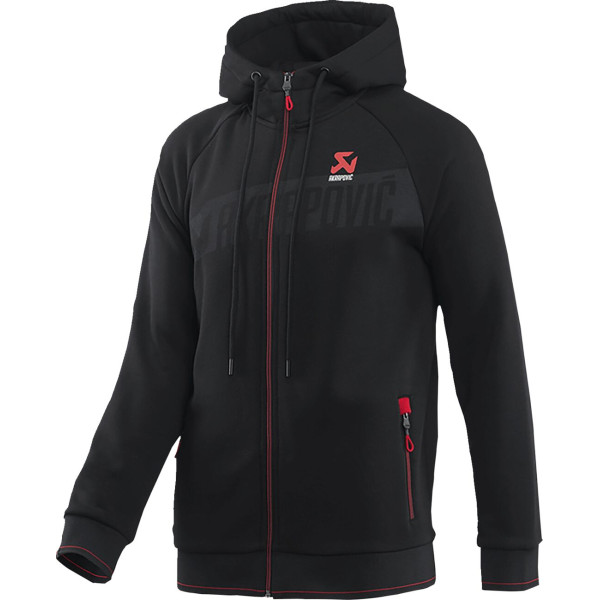 AKRAPOVIC - SUDADERA CON CREMALLERA NEGRA HOMBRE S