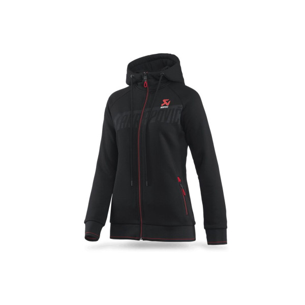 AKRAPOVIC - ZIP HOODIE BLACK WMN L