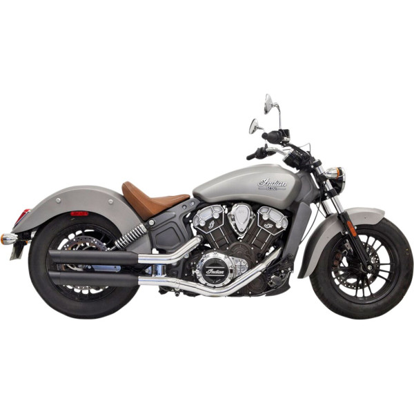 BASSANI XHAUST - AUSPUFFE 3 BLK SCOUT 17