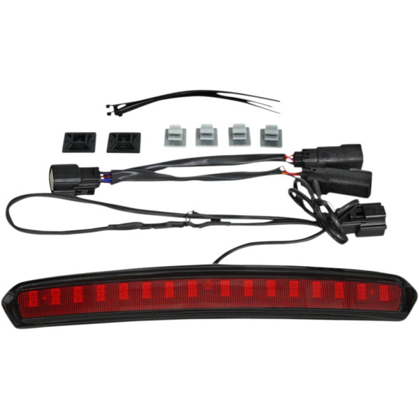 CUSTOM DYNAMICS - LUZ TAPA T-PACK NEGRA/ROJA