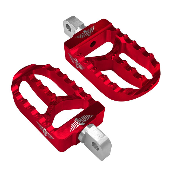 HEINZ BIKES - FOOTPEGS MX V2 SOFTAIL XL RED