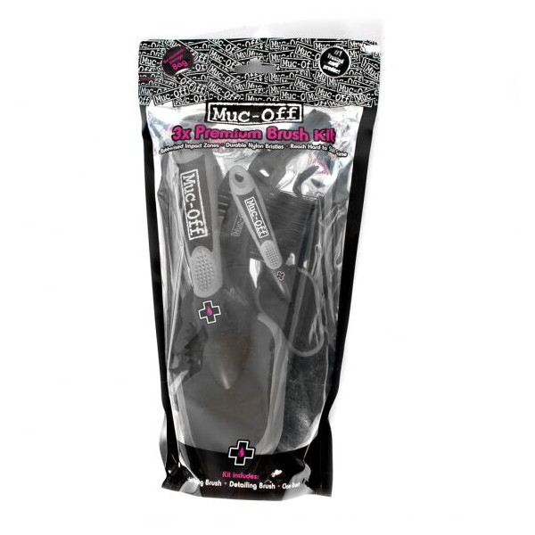 MUC-OFF - 3 JUEGO DE BROCHAS PREMIUM