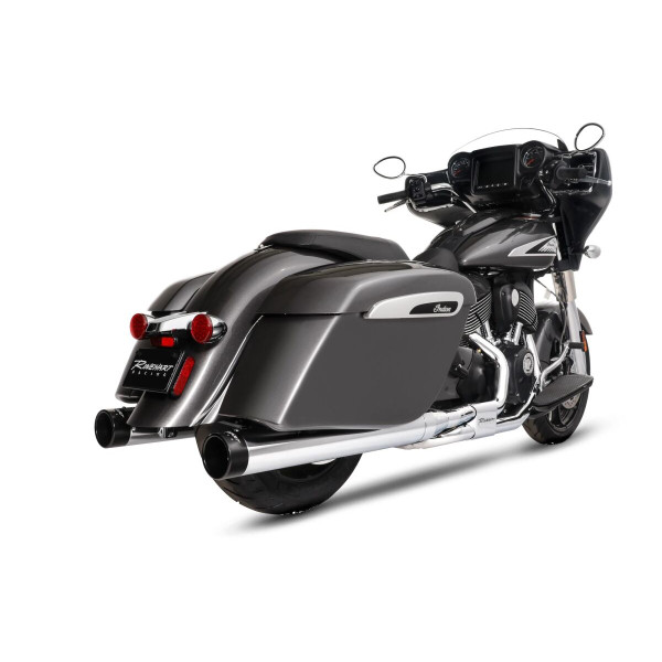 RINEHART RACING - Silenziatore DBX 4 INDIAN CH/BK