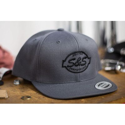 S&S CYCLE - CHAPEAU S&S SNAPBACK GRIS