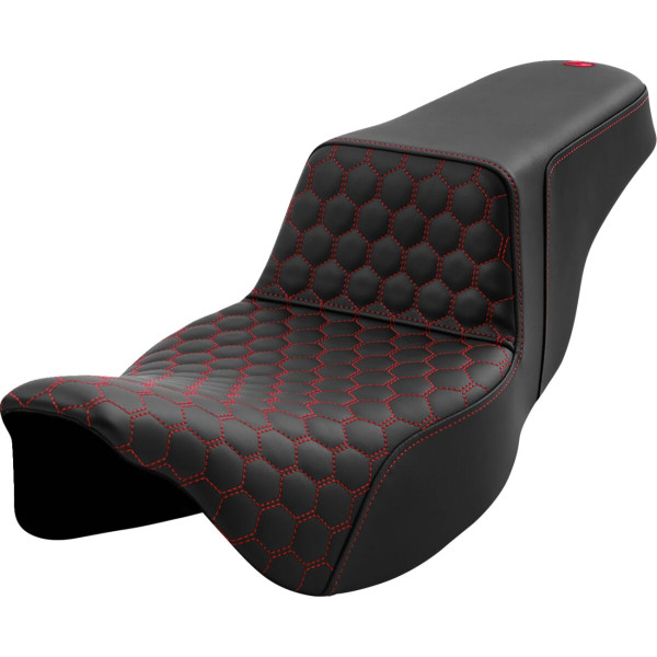 SADDLEMEN - SEAT STEP UP HC EXT RED STITCH