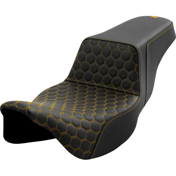 SADDLEMEN - SEAT STEP UP HC EXT GOLD STITC