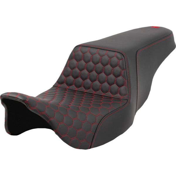 SADDLEMEN - SEAT STEP UP HC RED STITCH TOU