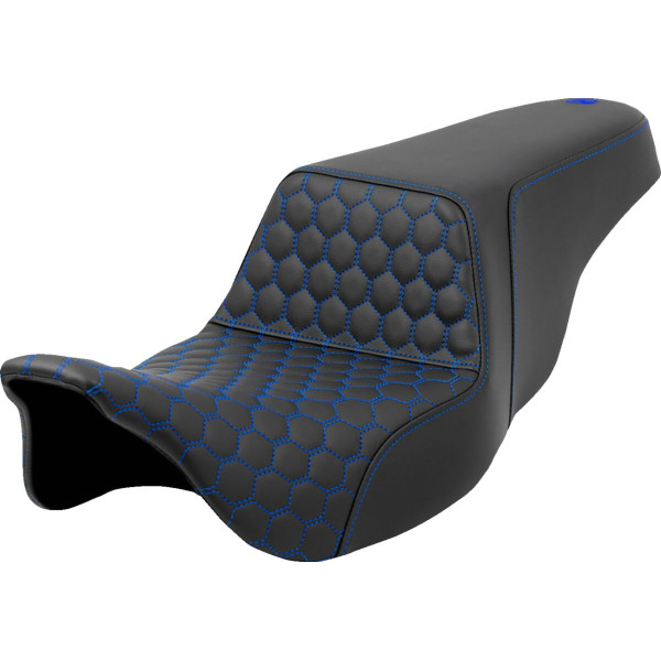 SADDLEMEN - SEAT STEP UP HC BLUE STITCH TO