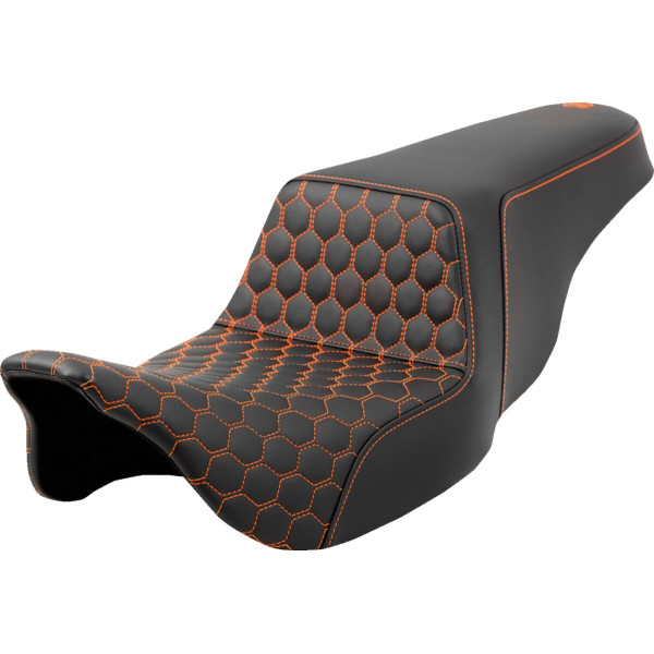 SADDLEMEN - ASIENTO STEP UP HC COSTURA NARANJA