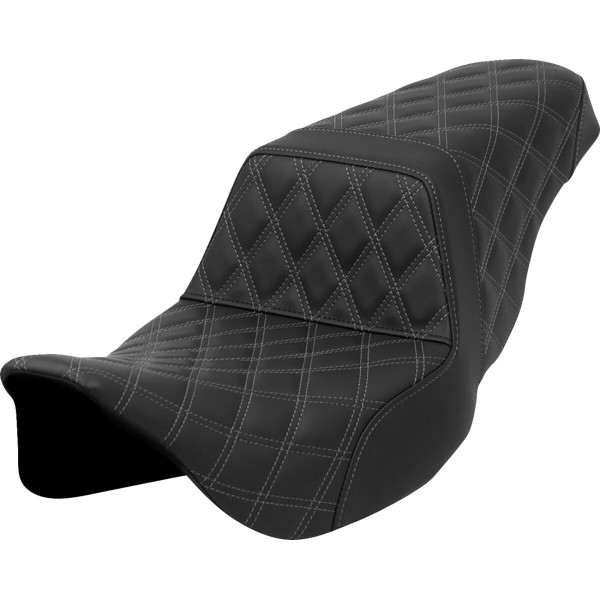 SADDLEMEN - SEAT STEP UP LS GREY STITCH TO