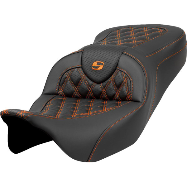 SADDLEMEN - SEAT ROADSOFA LS COSTURA NARANJA