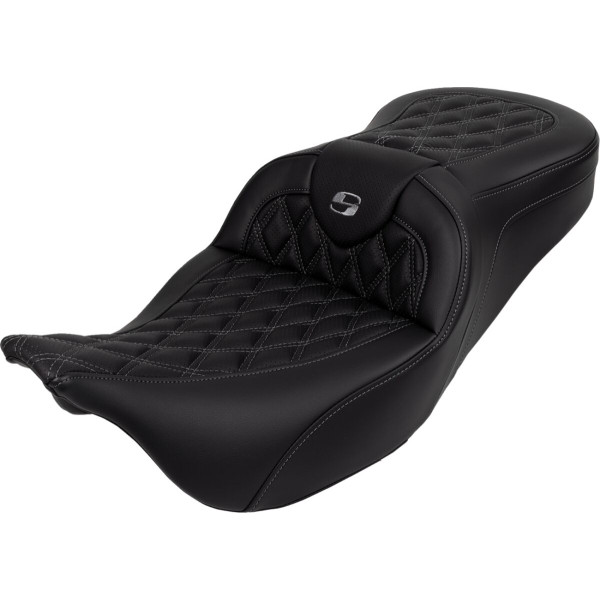 SADDLEMEN - SEAT ROADSOFA LS CON BR CUCITURA GRIGIA