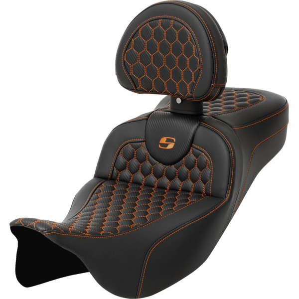 SADDLEMEN - SEAT ROADSOFA HC W/BR NARANJA S