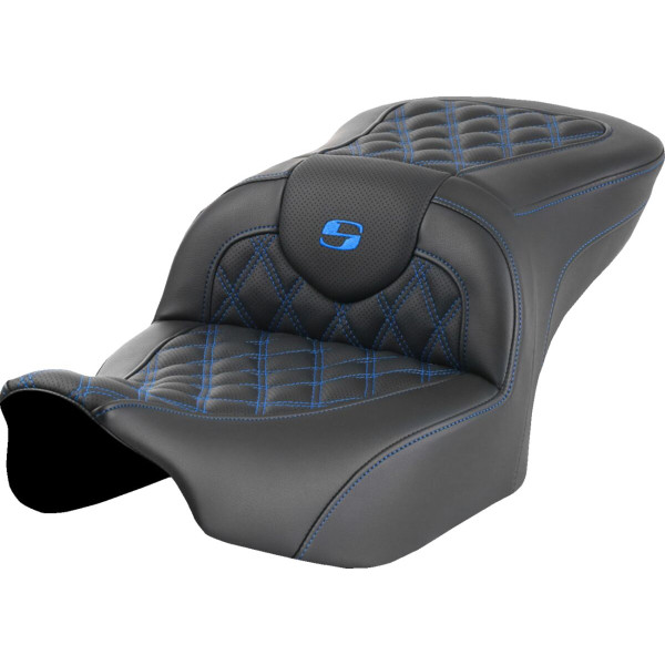 SADDLEMEN - SEAT ROADSOFA LS BLUE STITCH