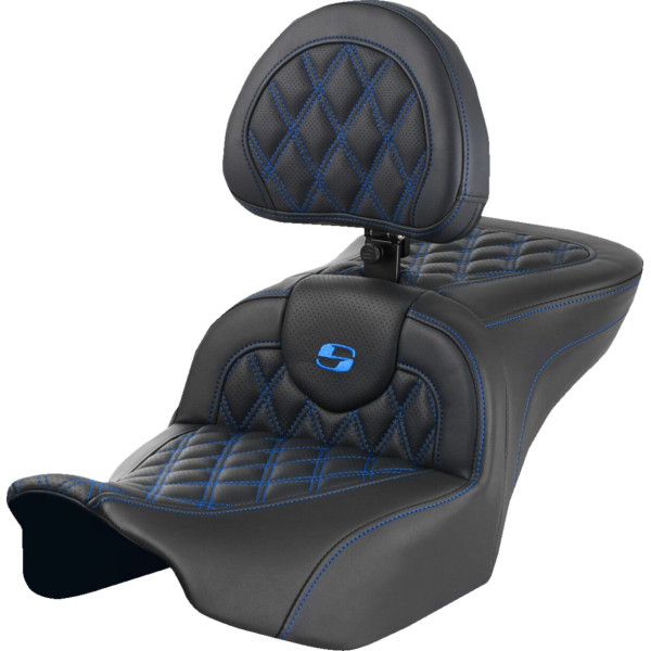 SADDLEMEN - SEAT ROADSOFA LS CON BR COSTURA AZUL