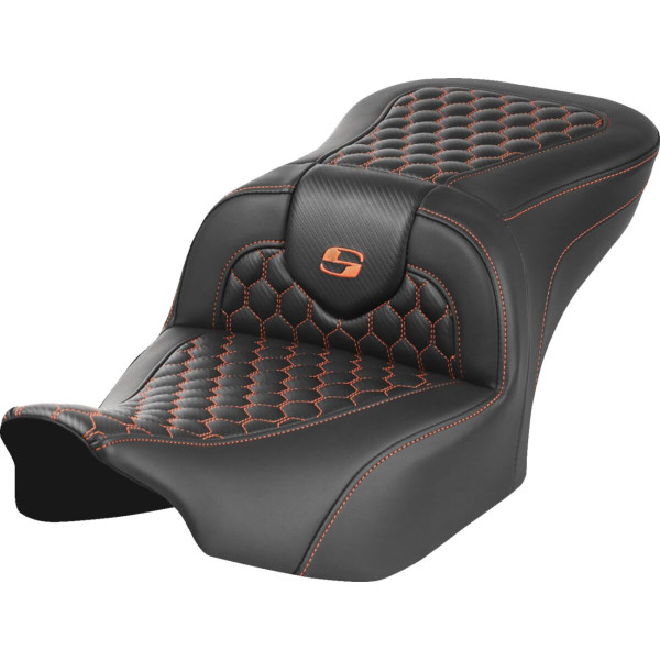 SADDLEMEN - SEAT ROADSOFA HC CUCITURA ARANCIONE