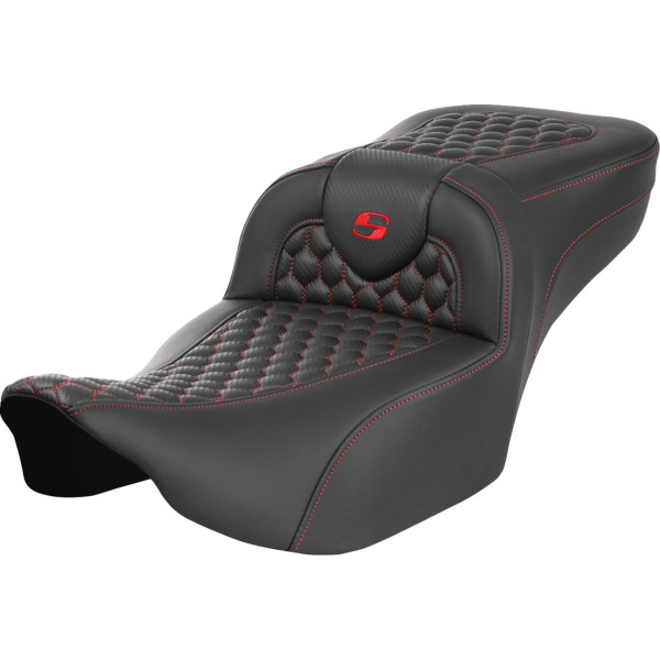 SADDLEMEN - SEAT ROADSOFA EXT RCH RED STIT