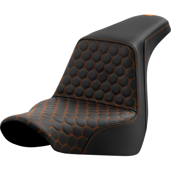 SADDLEMEN - ASIENTO STEP UP HC COSTURA NARANJA