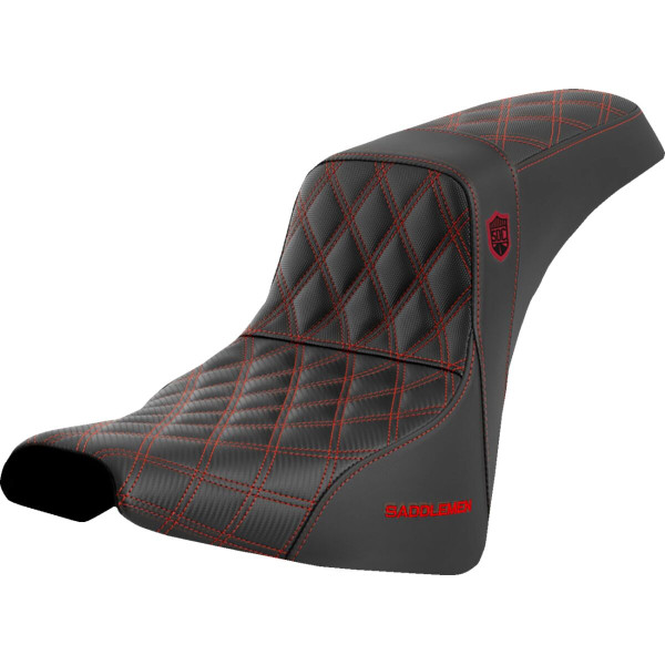 SADDLEMEN - SEAT SDC PERF GRIPPER ROSSO STIT