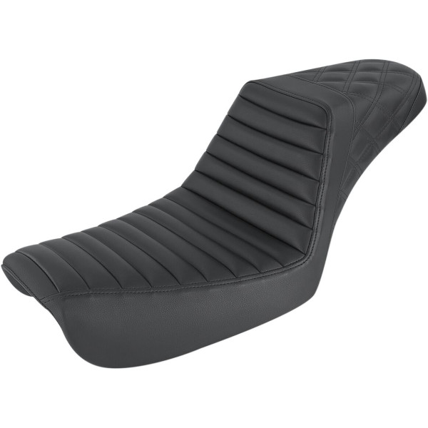 SADDLEMEN - SEAT STEPUP BLK FXD 04-05