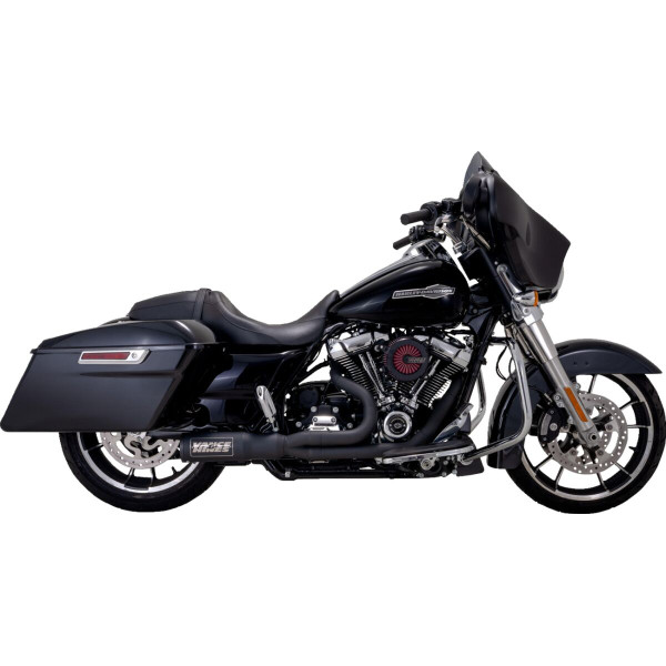 VANCE & HINES - EXHAUST 2-1 BLK.SS.17+FL