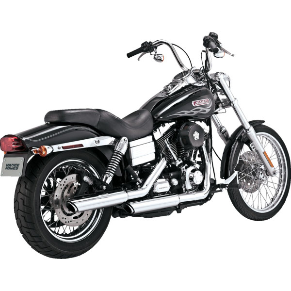 VANCE & HINES - MUFLES 3 TWIN SLASH CROMO D