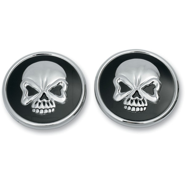 DRAG SPECIALTIES - CAPS GAS CHR SKULL 84-96