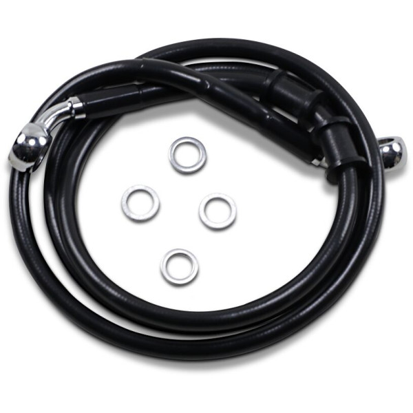 DRAG SPECIALTIES - FRT BRAKE LINE XL BK +8