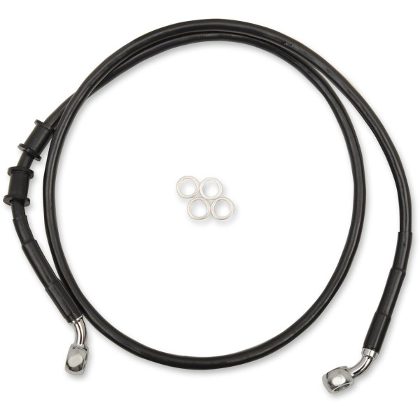 DRAG SPECIALTIES - FRT BRAKE LINE XL BK +8