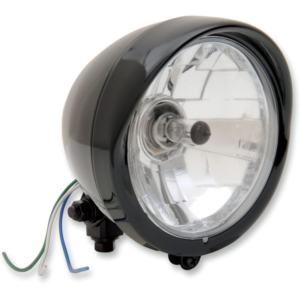 DRAG SPECIALTIES - HEADLIGHT 5.75 BLK CLR