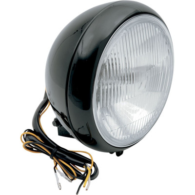 DRAG SPECIALTIES - HEADLIGHT 7 SMTH BLK