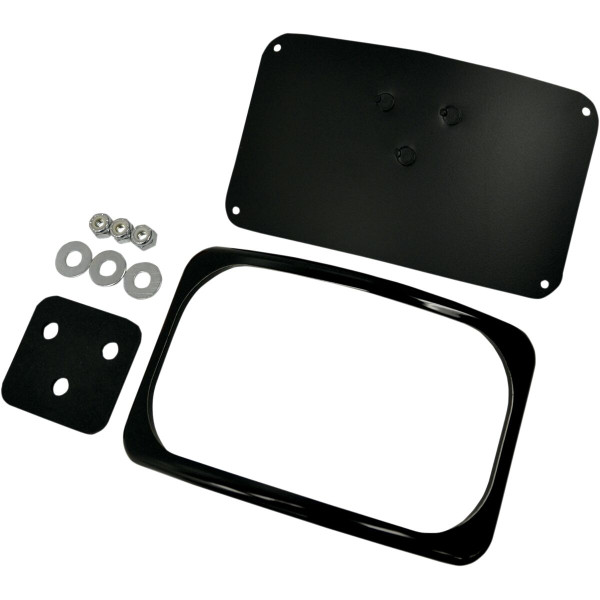 DRAG SPECIALTIES - MOUNT 3HOLE LIC PLT BLK