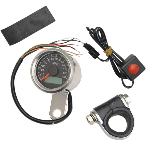 DRAG SPECIALTIES - SPEEDOMETER 1.87BLK PRO