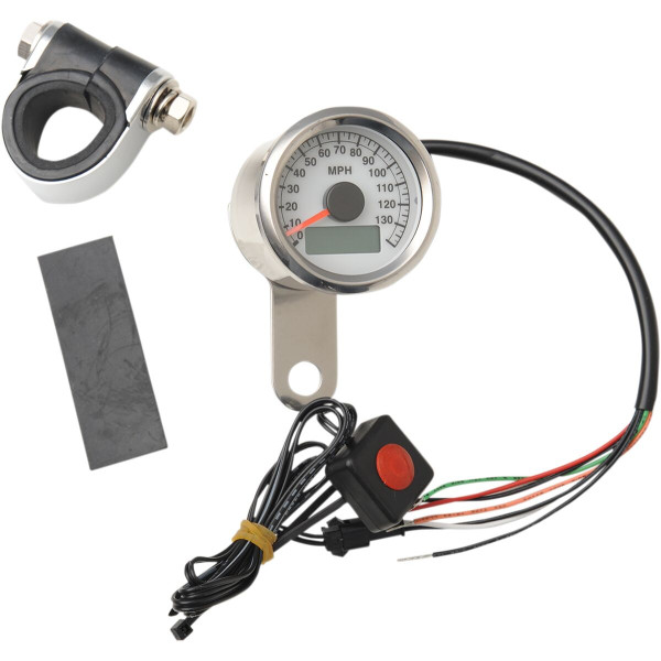 DRAG SPECIALTIES - SPEEDOMETER 1.87WHT PRO