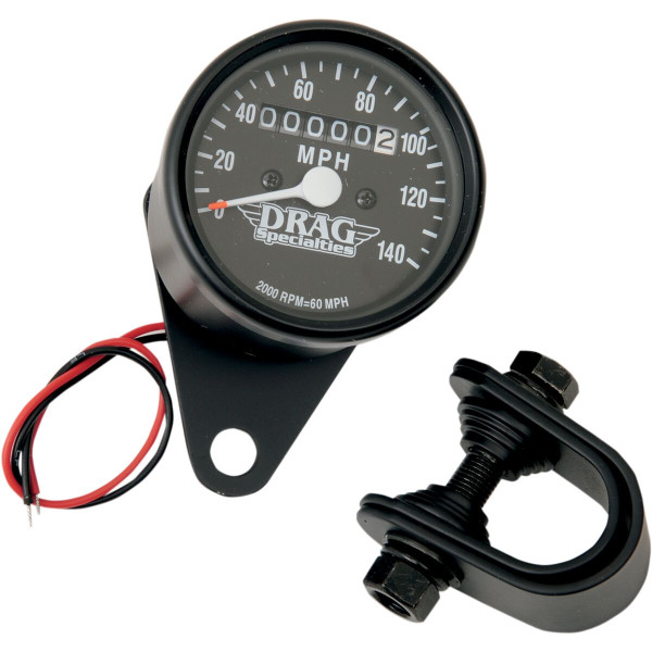 DRAG SPECIALTIES - SPEEDO BLK 2:1 BLK FACE