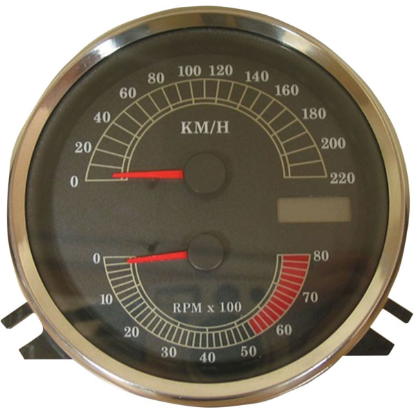 DRAG SPECIALTIES - SPEEDO W/TACH FLHR KM/H