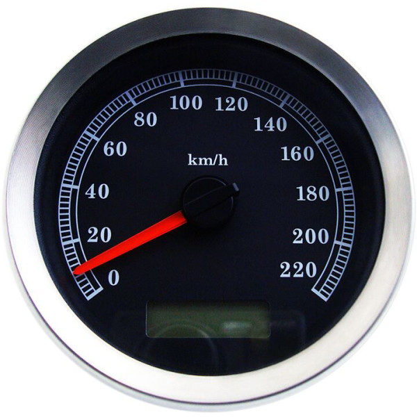 DRAG SPECIALTIES - SPEEDOMETER BLK KPH 4 04-