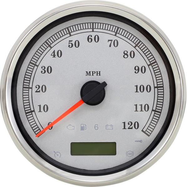 DRAG SPECIALTIES - TACHOMETER SLVR MPH 5