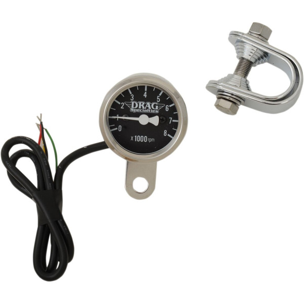 DRAG SPECIALTIES - TACH EL 1-7/8 BLK LED LT