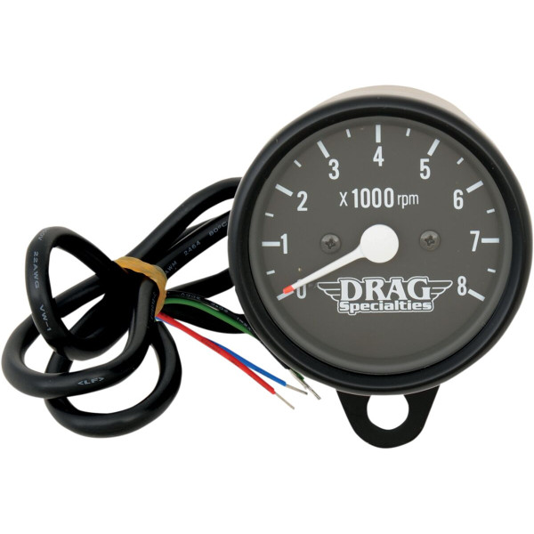 DRAG SPECIALTIES - TACH NERO 2.4 NERO CON BULBO