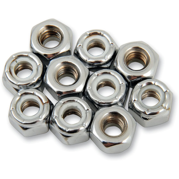 DRAG SPECIALTIES - 1/4-20 CHR NYLON NUT