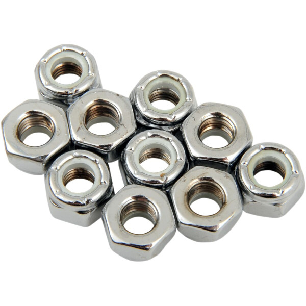 DRAG SPECIALTIES - 1/4-28 CHR NYLON NUT