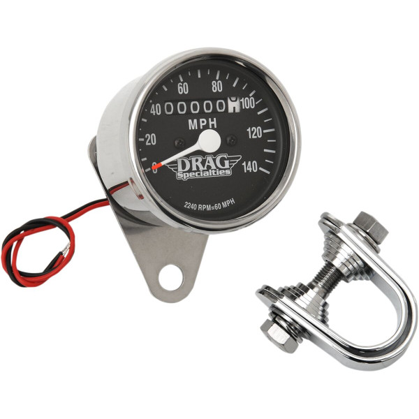 DRAG SPECIALTIES - 2240:60 SCHWARZES GESICHT SPEEDO